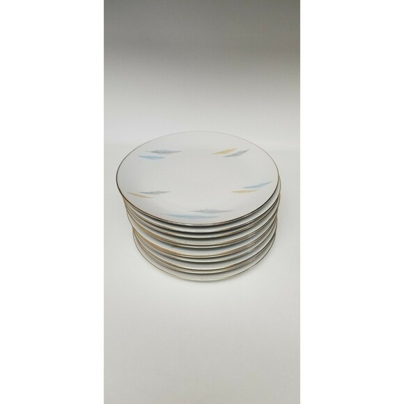 Seltmann Weiden Bavaria Monika Vintage Gold Rims Rare 64 PC Dinnerware China Set - Picture 5 of 16